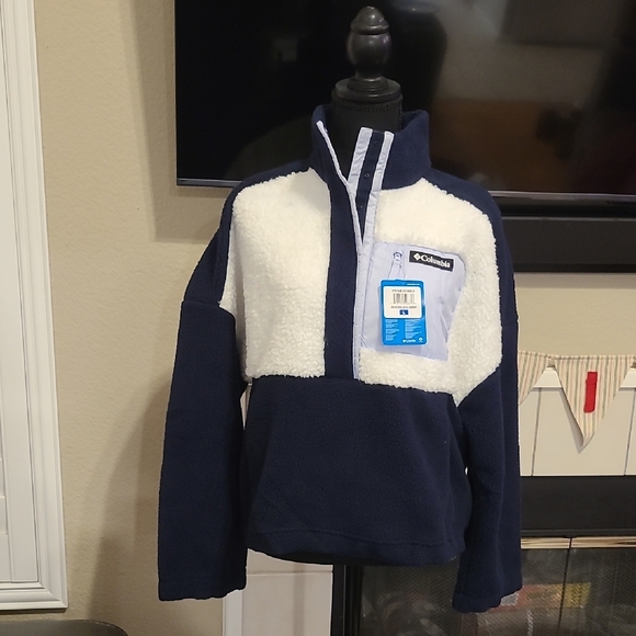 Columbia Navy and White Fleece - Picture 2 of 5